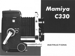 Mamiya C330 Instructions
