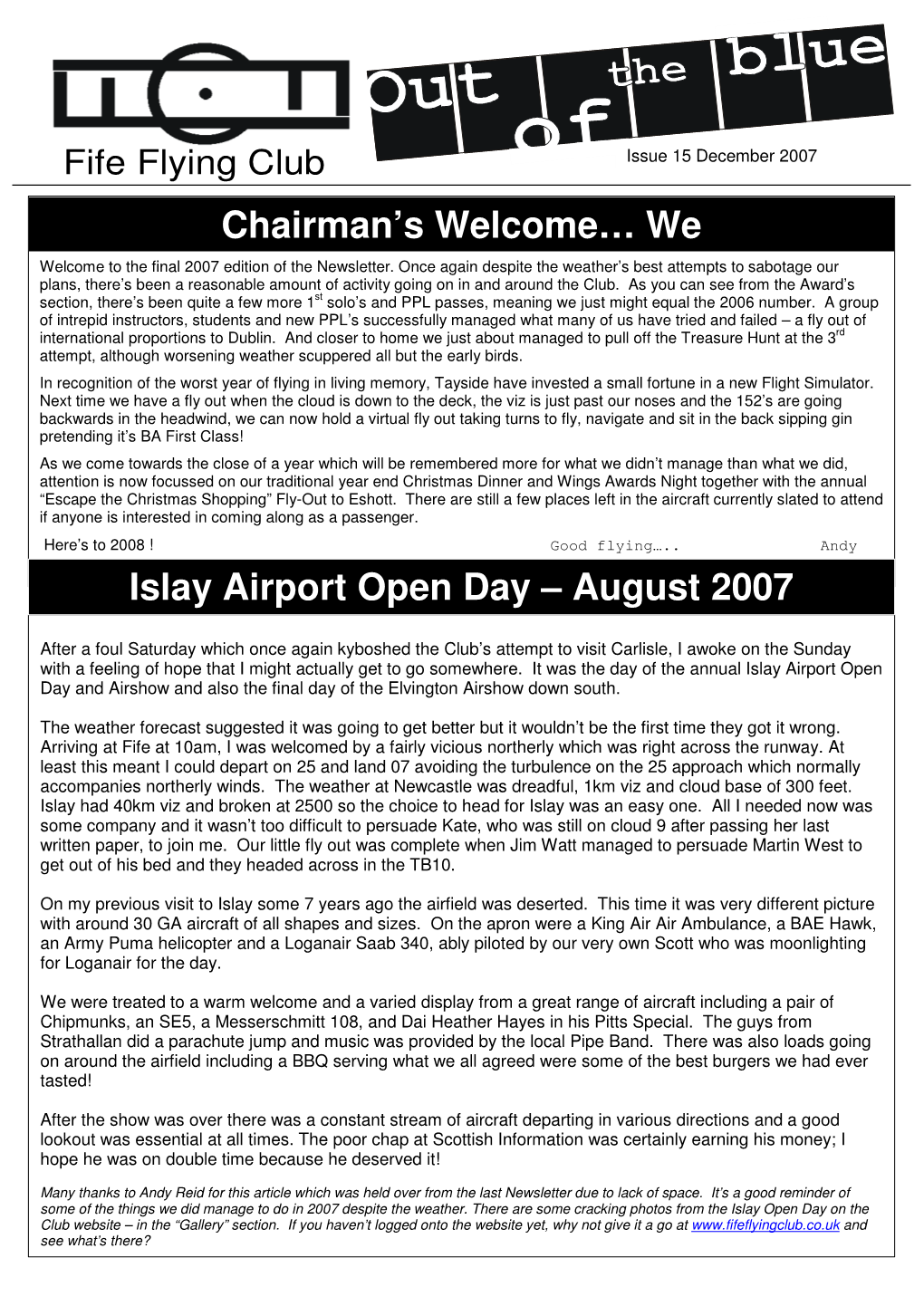 We Islay Airport Open Day – August 2007
