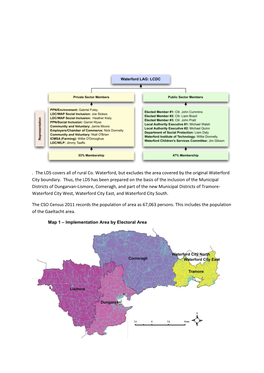 the LDS Covers All of Rural Co. Waterford, but Excludes the Area Covered by the Original Waterford City Boundary