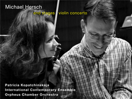 Michael Hersch End Stages Violin Concerto