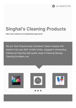 Singhal's Cleaning Products