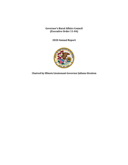 Governor's Rural Affairs Council (Executive Order 11-04)