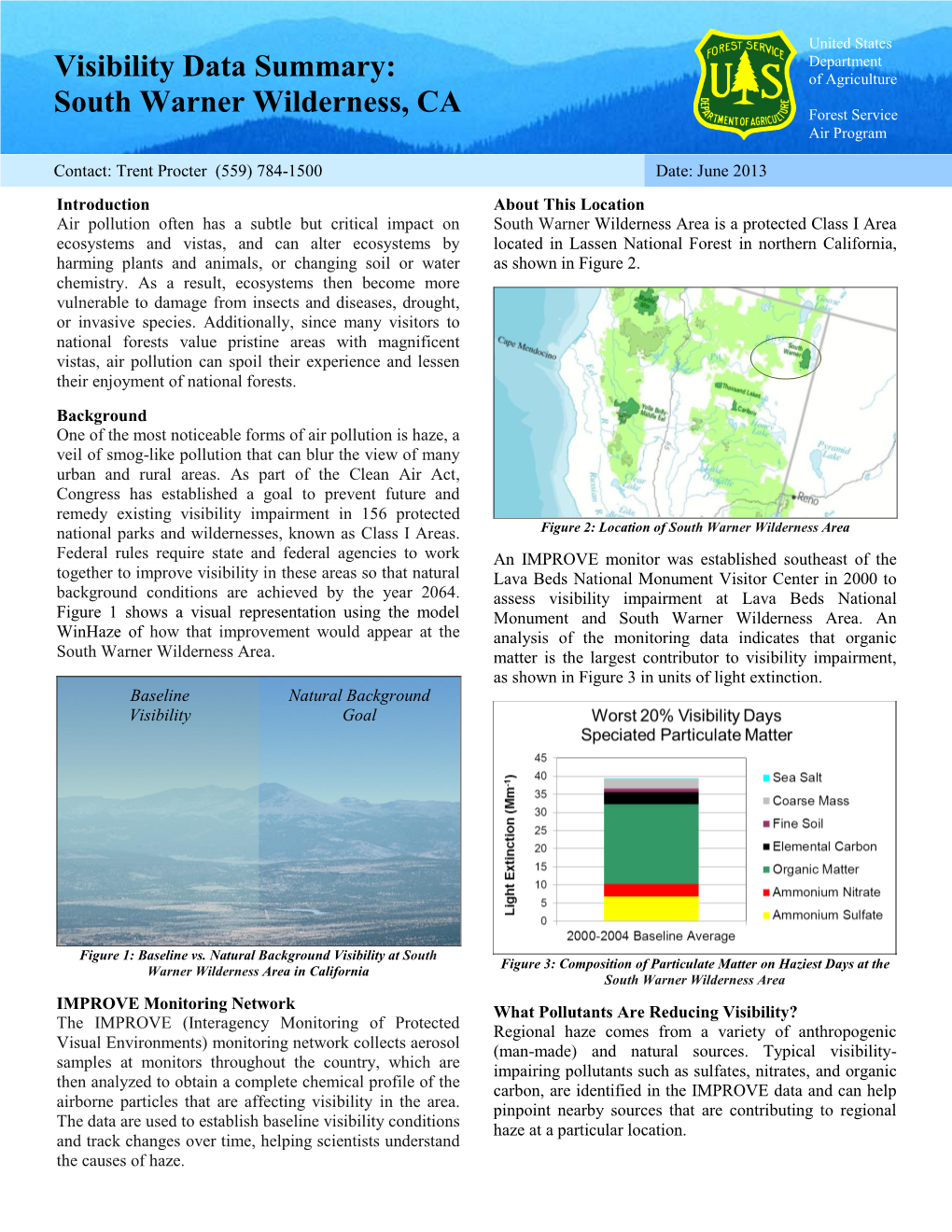 South Warner Wilderness, CA Forest Service Air Program