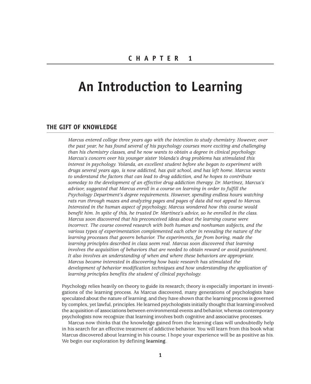 An Introduction to Learning