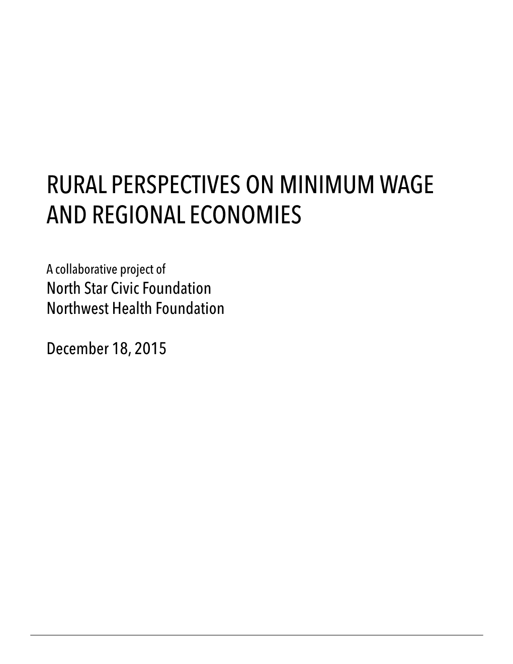 Rural Perspectives on Minimum Wage and Regional Economies