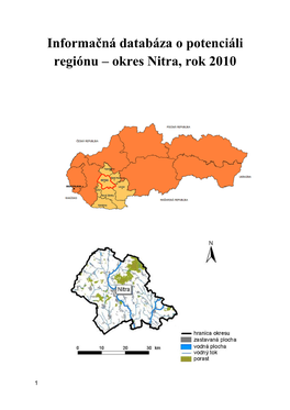 Informačná Databáza O Potenciáli Regiónu – Okres Nitra, Rok 2010