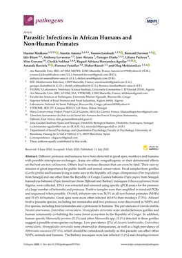 Parasitic Infections in African Humans and Non-Human Primates