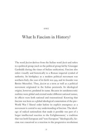 What Is Fascism in History?