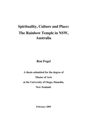 The Rainbow Temple in NSW, Australia