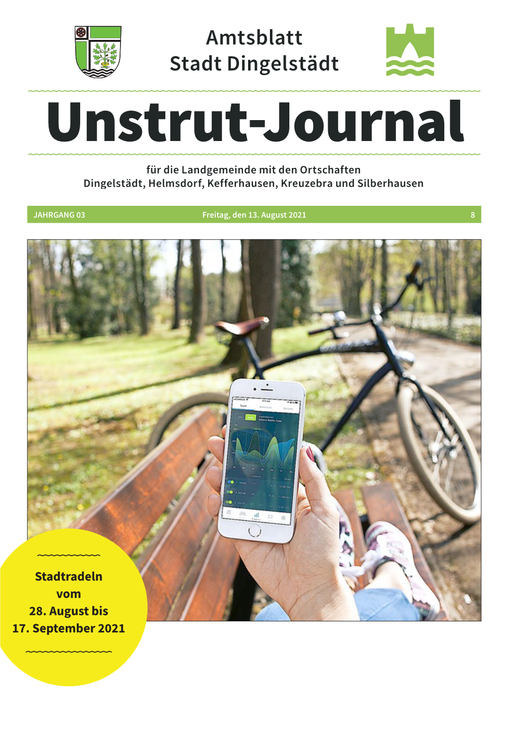 Amtsblatt Stadt Dingelstädt Unstrut-Journal Für Die Landgemeinde Mit Den Ortschaften Dingelstädt, Helmsdorf, Kefferhausen, Kreuzebra Und Silberhausen
