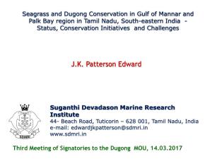 Seagrass & Dugong Conservation in Gulf of Mannar and Palk Bay Region