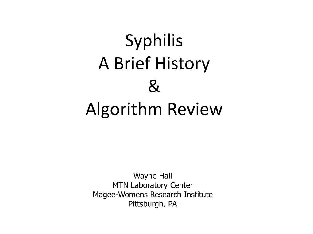 syphilis-a-brief-history-algorithm-review-docslib