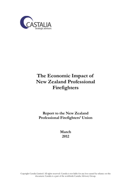 The Economic Impact of New Zealand Professional Firefighters