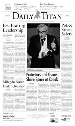 Protestors and Oscars Share Space at Kodak