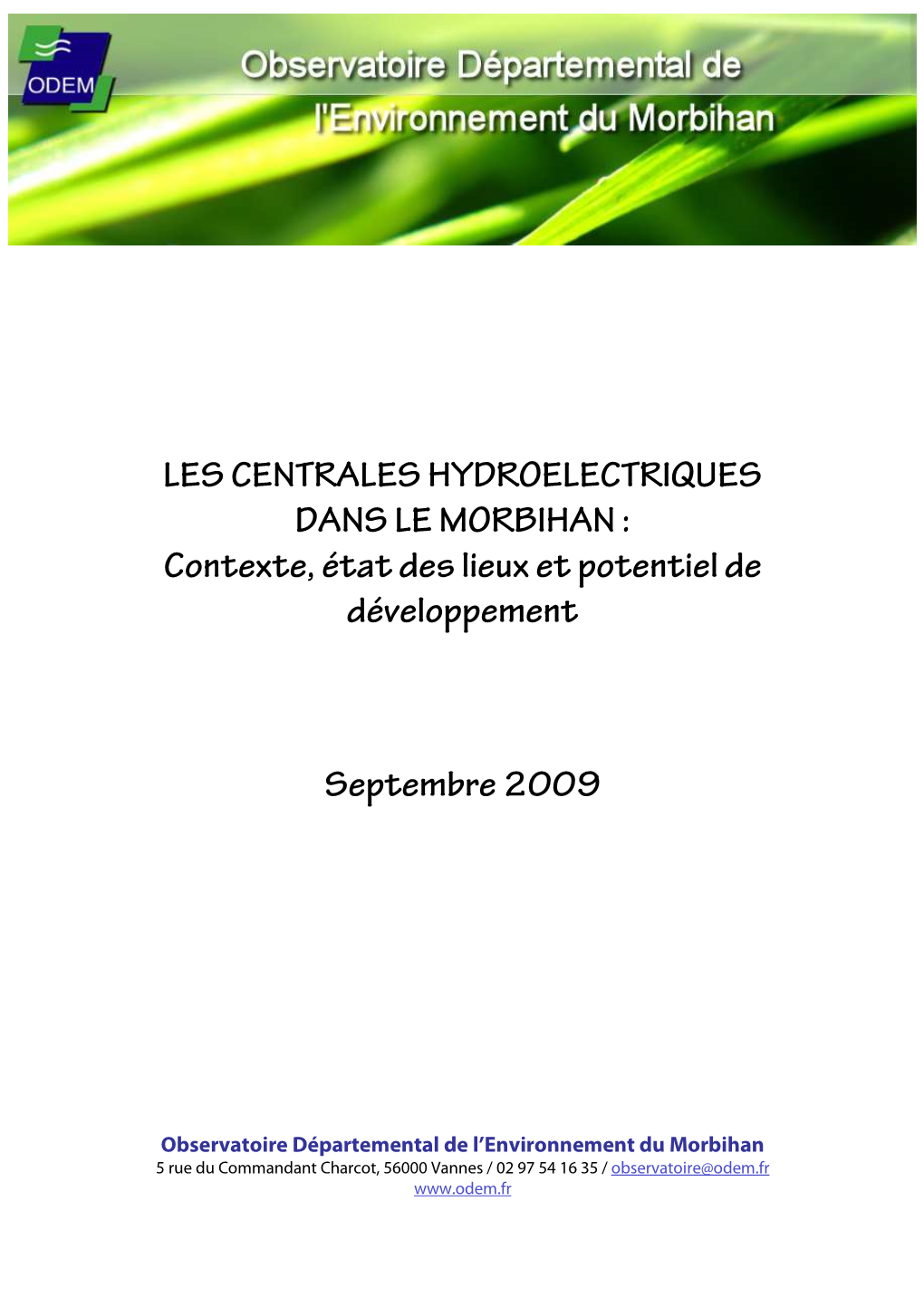 Les Centrales Hydroélectriques Dans Le Morbihan