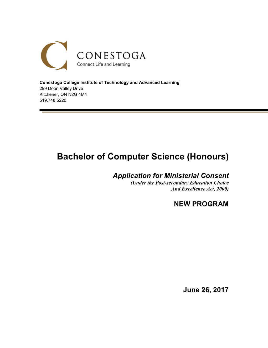 Bachelor of Computer Science (Honours)