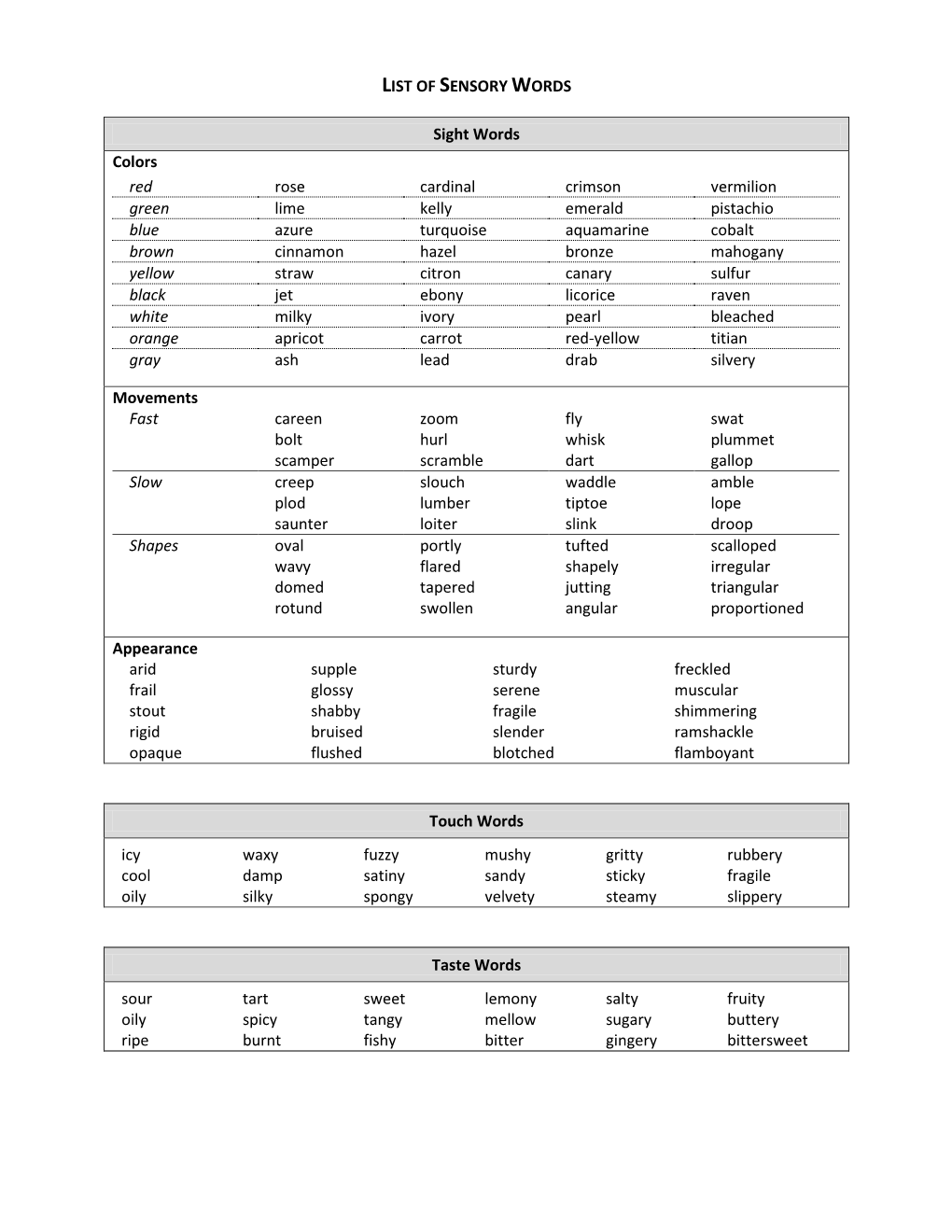 list-of-sensory-words-sight-words-colors-red-rose-cardinal-docslib