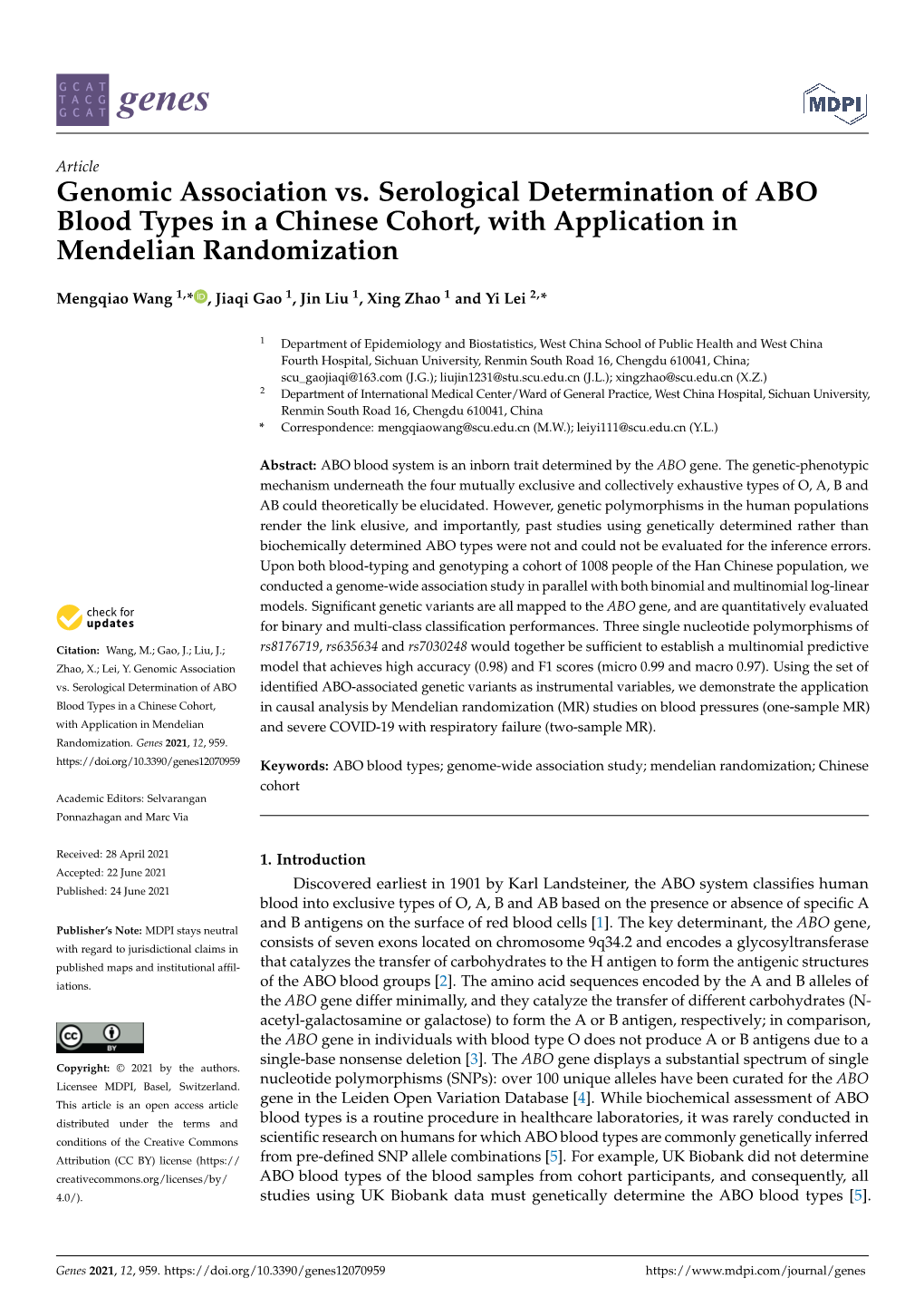 genomic-association-vs-serological-determination-of-abo-blood-types-in-a-chinese-cohort-with