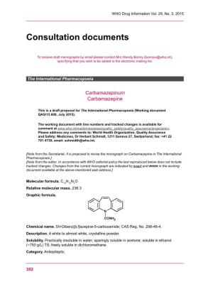 Consultation Documents