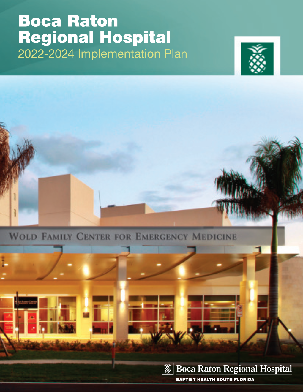 Boca Raton Regional Hospital 2022 2024 Implementation Plan Table Of Contents 