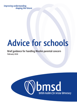 Brief Guidance for Handling Muslim Parental Concern