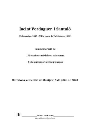 Jacint Verdaguer I Santaló