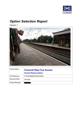 Option Selection Report Version 1