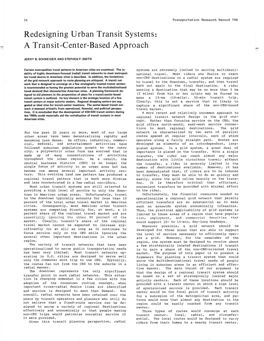 A Transit-Center-Based Approach
