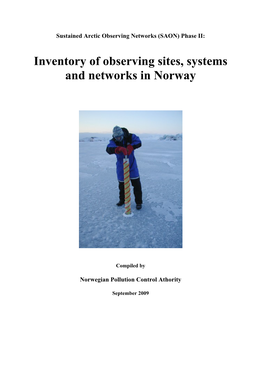 Inventory of Observing Sites, Systems and Networks in Norway