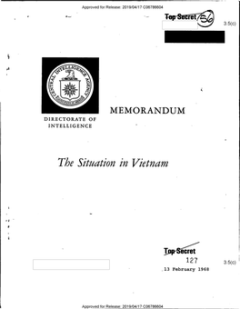 Report on the Situation in Vietnam, 13 February 1968