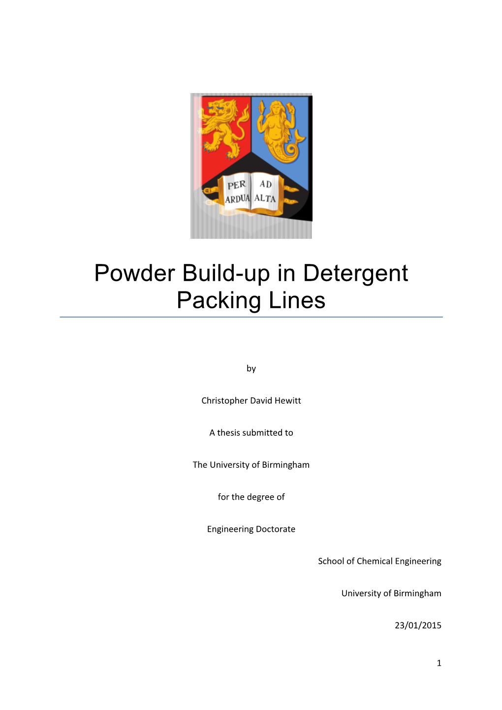 Powder Build-Up in Detergent Packing Lines