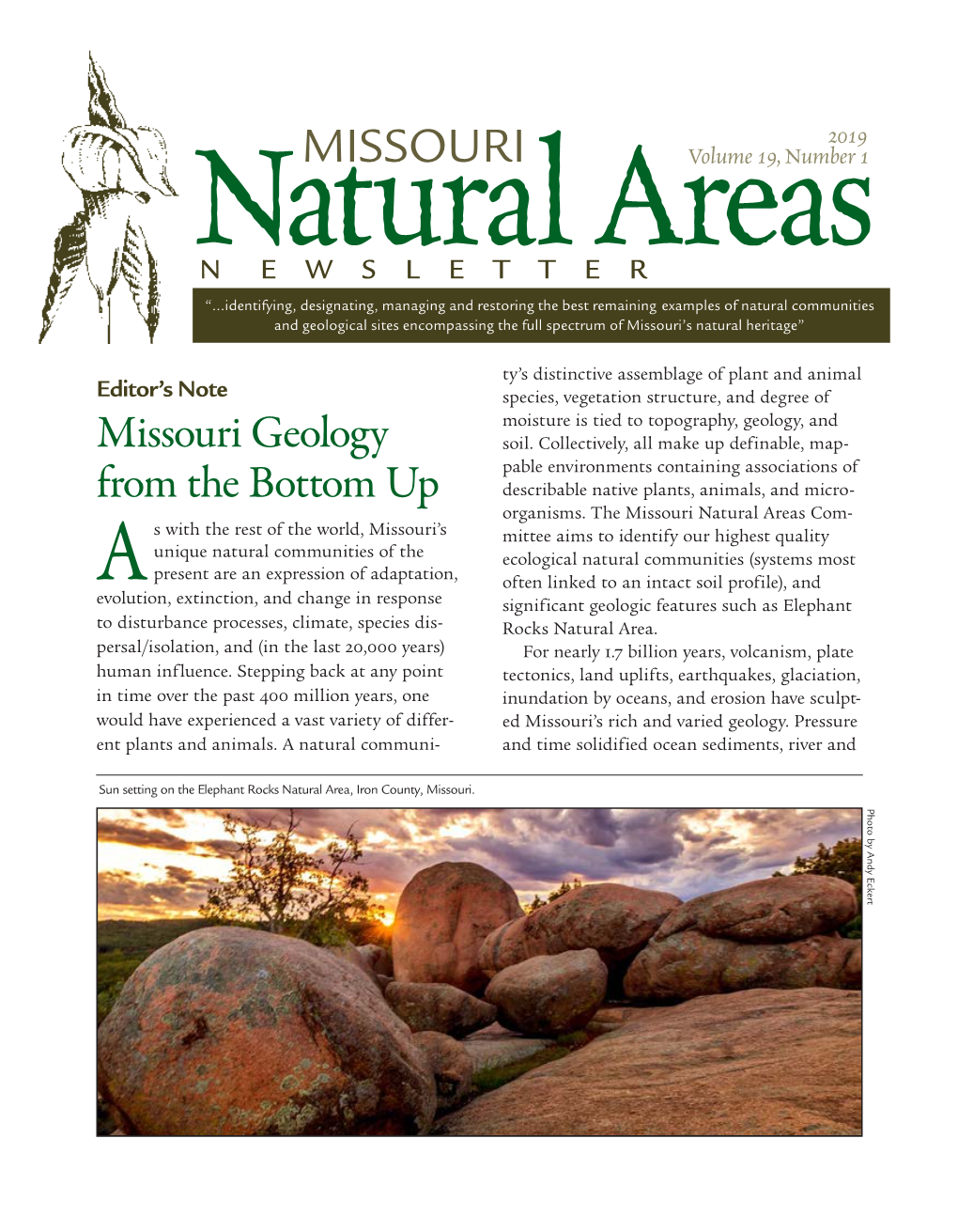Natural Area Newsletter 2019