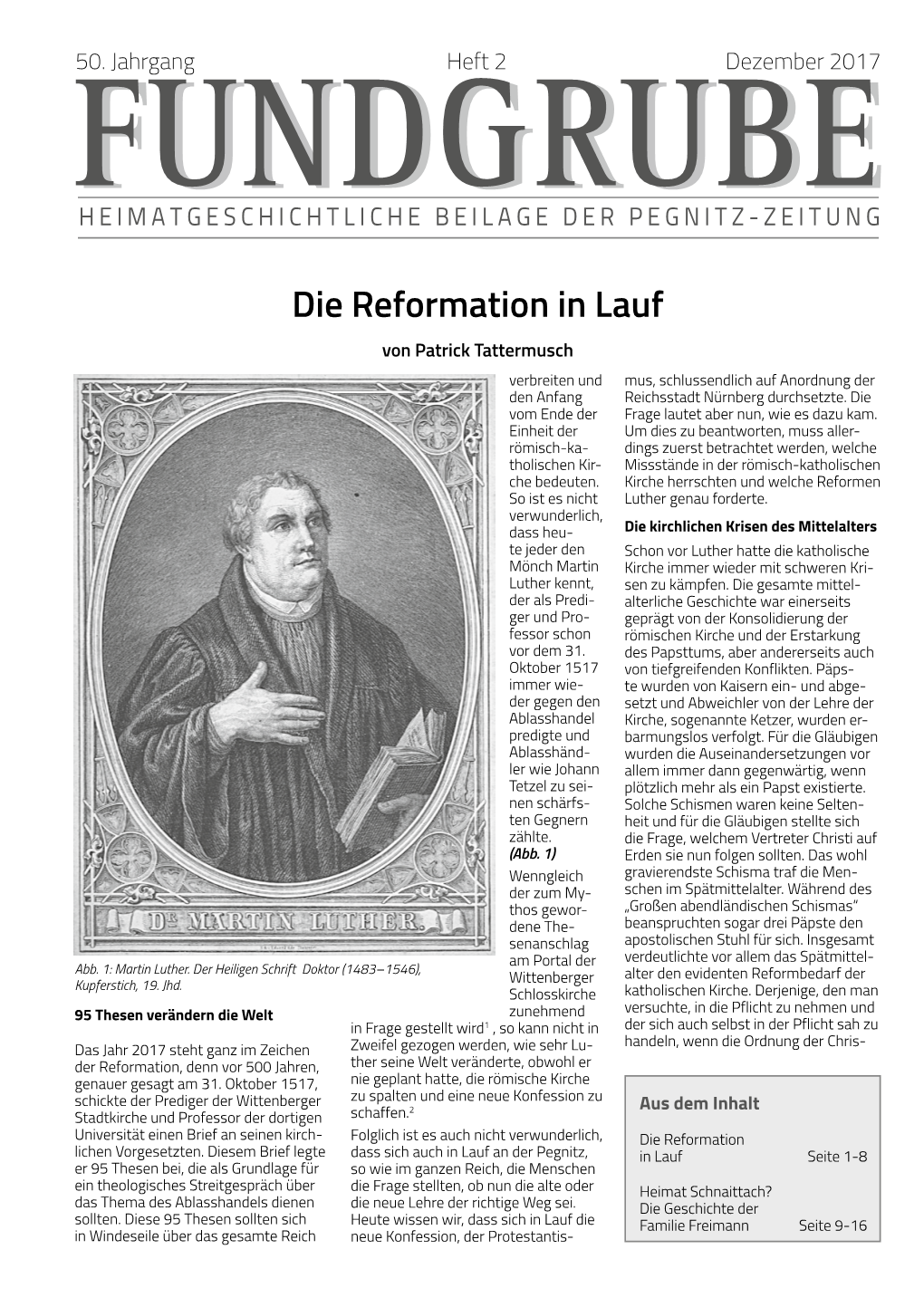 Die Reformation in Lauf Von Patrick Tattermusch Verbreiten Und Mus, Schlussendlich Auf Anordnung Der Den Anfang Reichsstadt Nürnberg Durchsetzte
