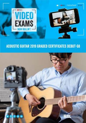 Acoustic Guitar 2019 Graded Certificates Debut-G8 Acoustic Guitar 2019 Graded Certificates Debut-G8