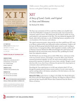 A Story of Land, Cattle, and Capital in Texas and Montana by Michael M