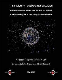 The Iridium 33 – Cosmos 2251 Collision