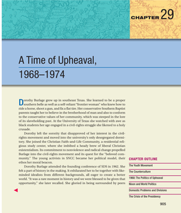 A Time of Upheaval, 1968–1974
