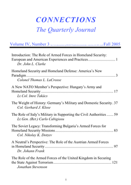 The Role of the Austrian Armed Forces in Homeland Security