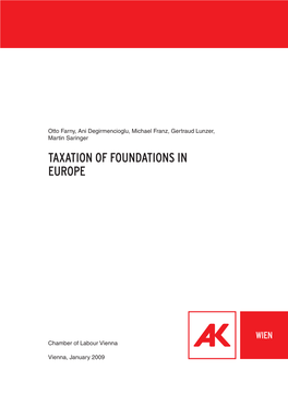 Taxation of Foundations in Europe