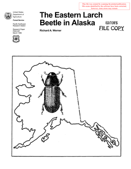 The Eastern Larch Beetle in Alaska