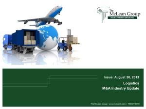 Logistics M&A Industry Update
