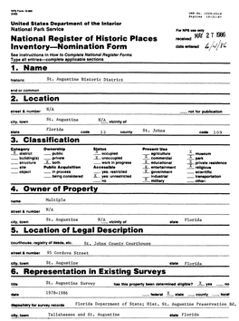 National Register of Historic Places Inventory Nomination Form