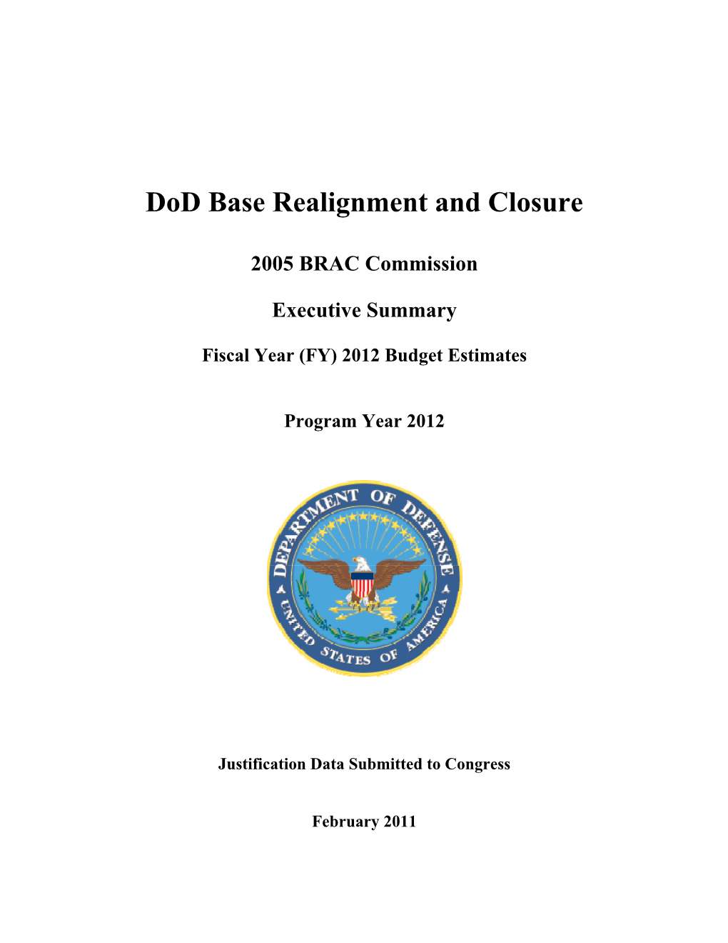 Dod Base Realignment and Closure