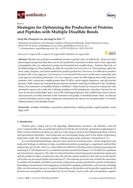 Strategies for Optimizing the Production of Proteins and Peptides with Multiple Disulﬁde Bonds