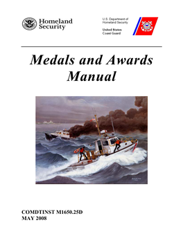 COMDTINST M1560.25D Medals and Awards Manual