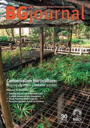 Conservation Horticulture