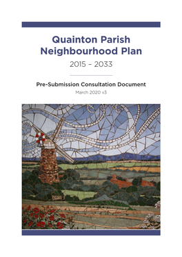 Quainton Parish Neighbourhood Plan 2015 – 2033