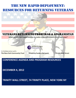 Conference Agenda and Program Resources December 4, 2012 Trinity Wall Street, 74 Trinity Place, New York Ny