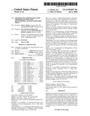 (12) United States Patent (10) Patent No.: US 6,759,057 B1 Weiner Et Al