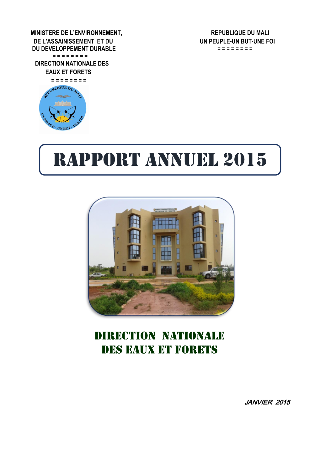 Rapport Annuel 2015